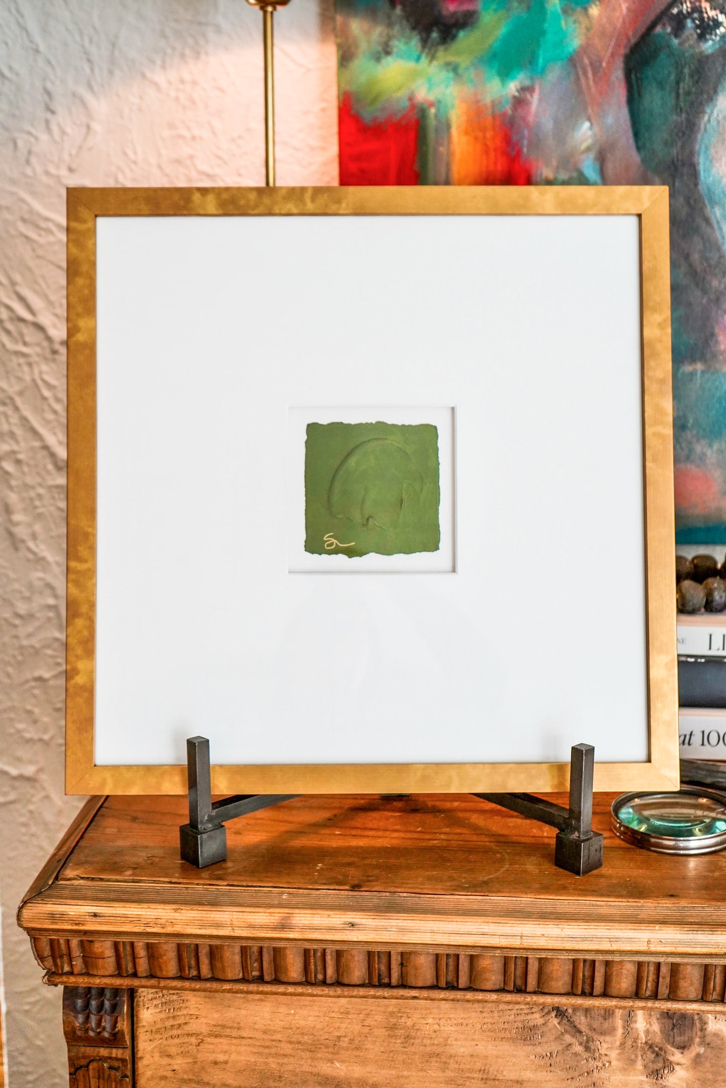 Framed Squares - Olive